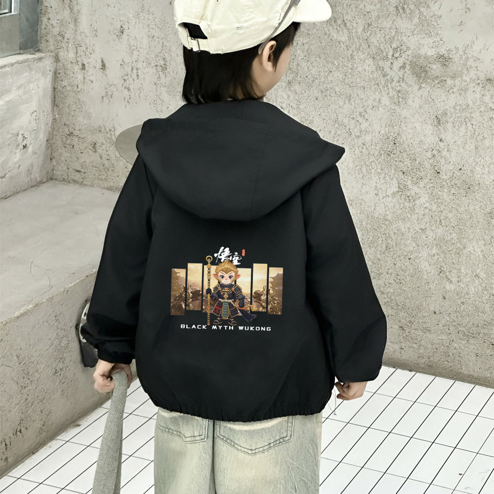 2025新款外套女儿童休闲外穿中大童春秋装外套小女孩春秋季连帽衫