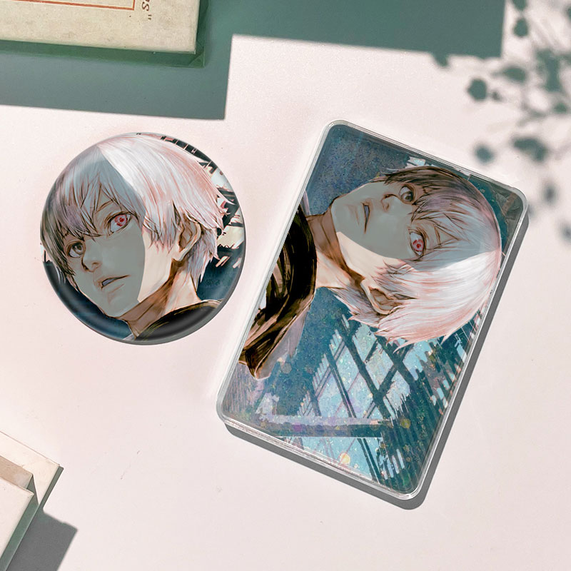 东京喰种金木研董香流麻流沙麻将卡砖咕卡礼物徽章吧唧谷子周边