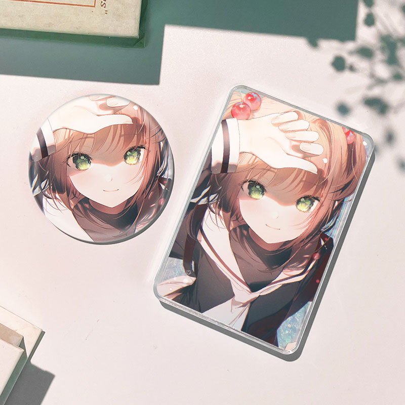 魔卡少女樱木之本樱流沙麻将流麻徽章吧唧谷子卡砖摆件周边咕卡