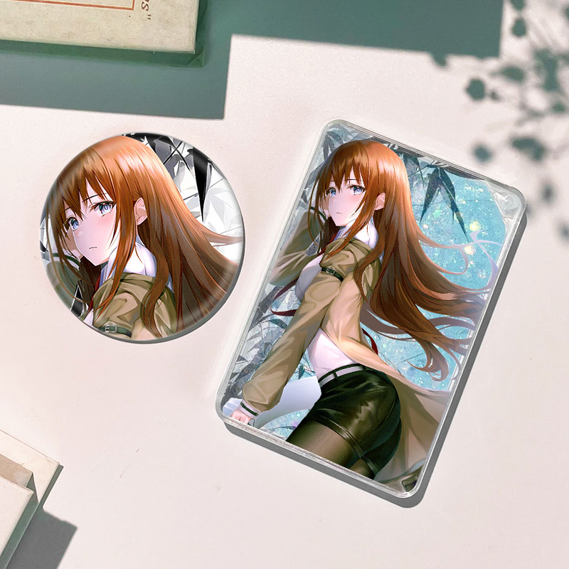 助手壕17牧濑红莉栖流麻流沙麻将卡砖礼物徽章吧唧谷子动漫周边