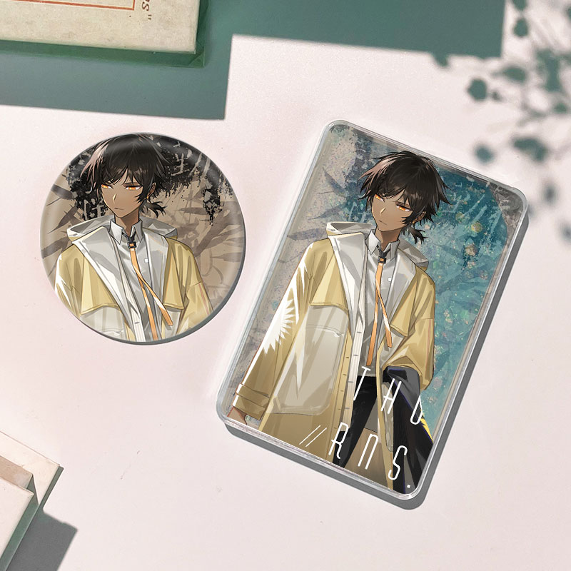 明日方舟棘刺流沙麻将流麻亚克力徽章吧唧谷子立牌动漫周边咕卡