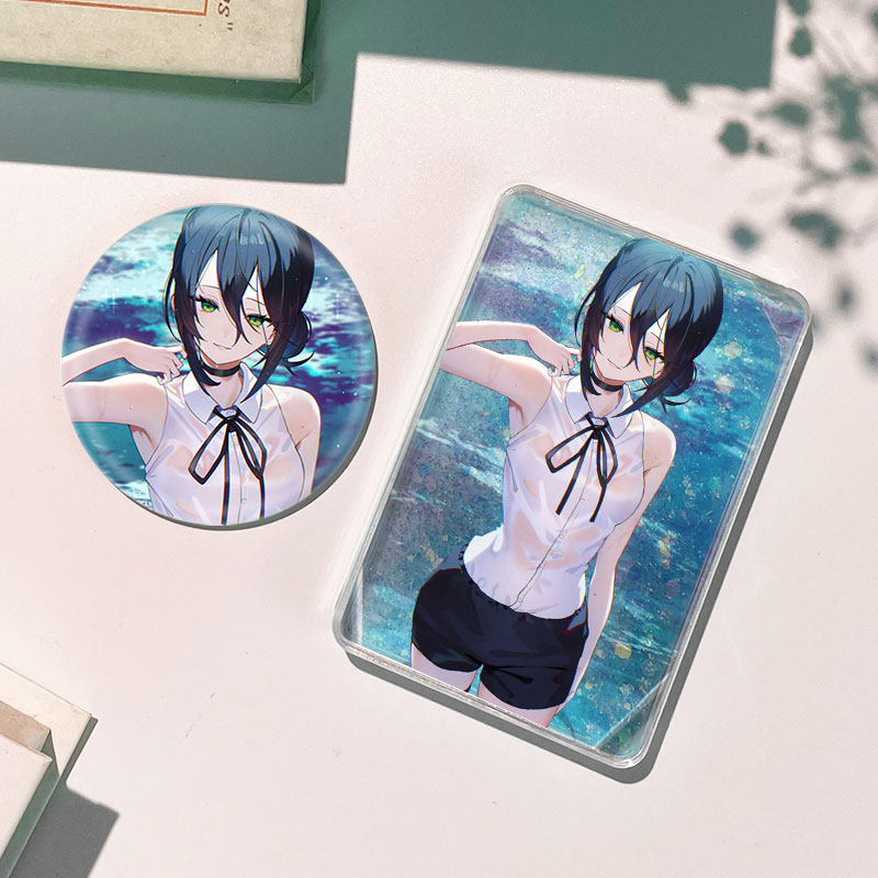 电锯人蕾塞流沙麻将流麻徽章吧唧谷子动漫周边卡砖礼物挂件立牌