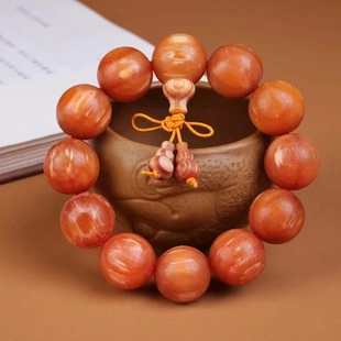 帝王血龙木手串20全透光东北沉香松明子手链男女饰品文玩佛珠