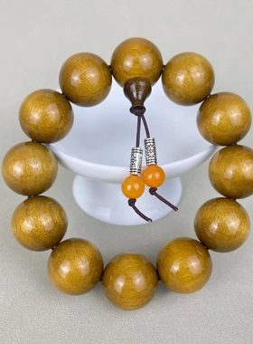 四川老料金丝楠木2.0单圈26克串珠念珠木艺手串男女时尚饰品