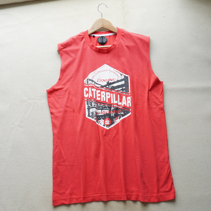 工业改装83 男士纯棉无袖t恤打球休闲家居宽松面料好 胸围102-112