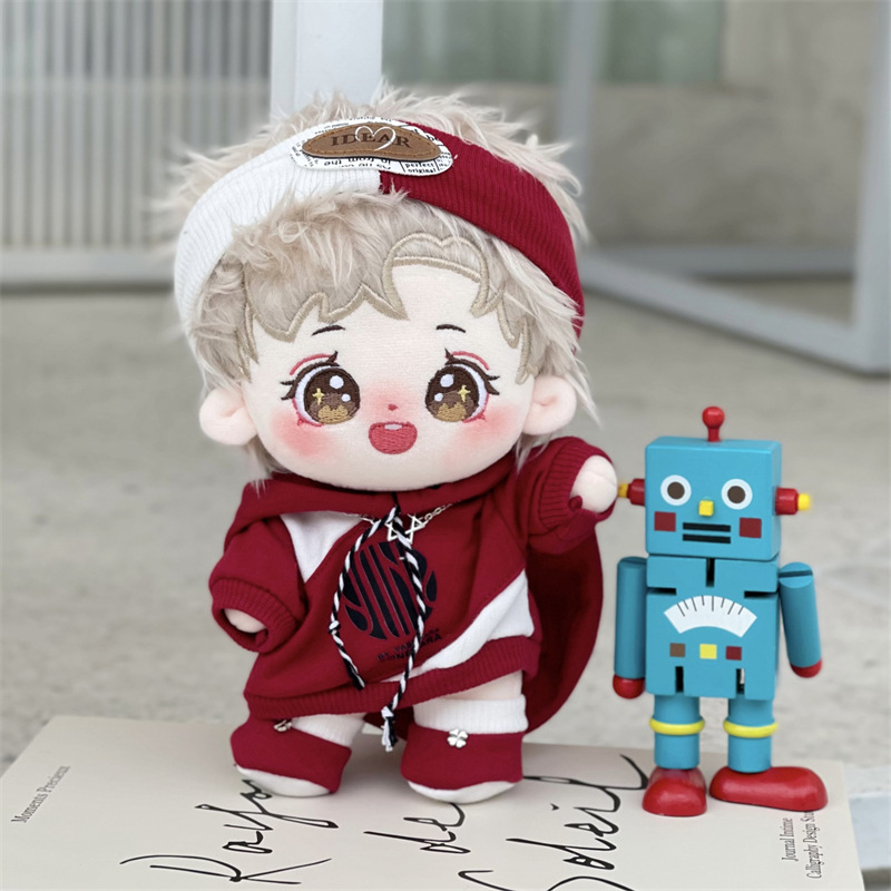 20cm齐思钧棉花娃娃名侦探学院毛绒原创玩偶明星公仔节日礼品现货