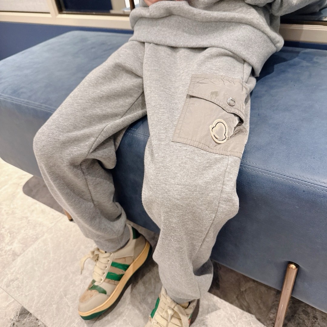 今今家高定童装灰色卫裤男25新款春秋潮牌工装口袋裤休闲运动裤子,童装/婴儿装/亲子装,儿童运动裤,淘宝优惠券,粉丝福利购,淘宝优惠卷