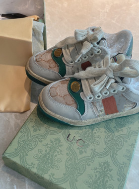 儿童运动休闲脏脏鞋经典复古老花配色板鞋男女童舒适百搭潮鞋子