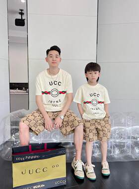 一家三口童装1921t纯棉高定