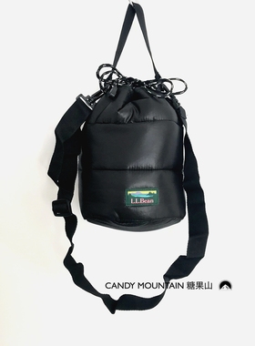 日本外单LL.Bean黑色羽绒桶包挎包小拎包