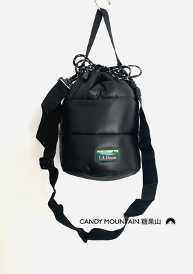 日本外单LL.Bean黑色羽绒桶包挎包小拎包
