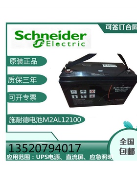 施耐德MGE蓄电池M2AL12-100梅兰日兰BATT12100直流屏12V100AH UPS