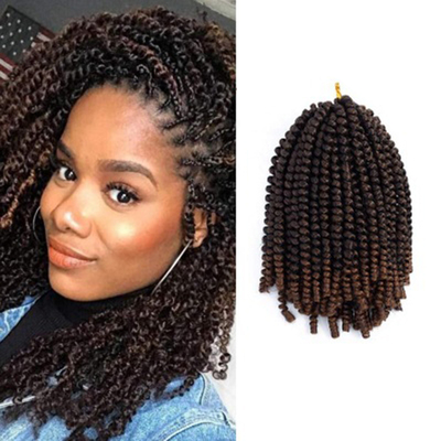 Braids Spring Twist Hair Extensions欧美弹簧辫脏辫接发钩针发