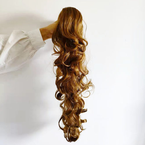 女士卷发抓夹马尾假发