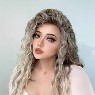 Ombre hair Wig Synthetic Hair Wigs外贸欧美非洲女士长卷发假发