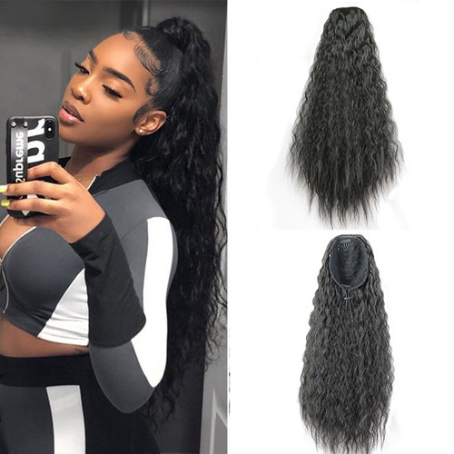 羊毛卷玉米须弹力网马尾辫Kinky