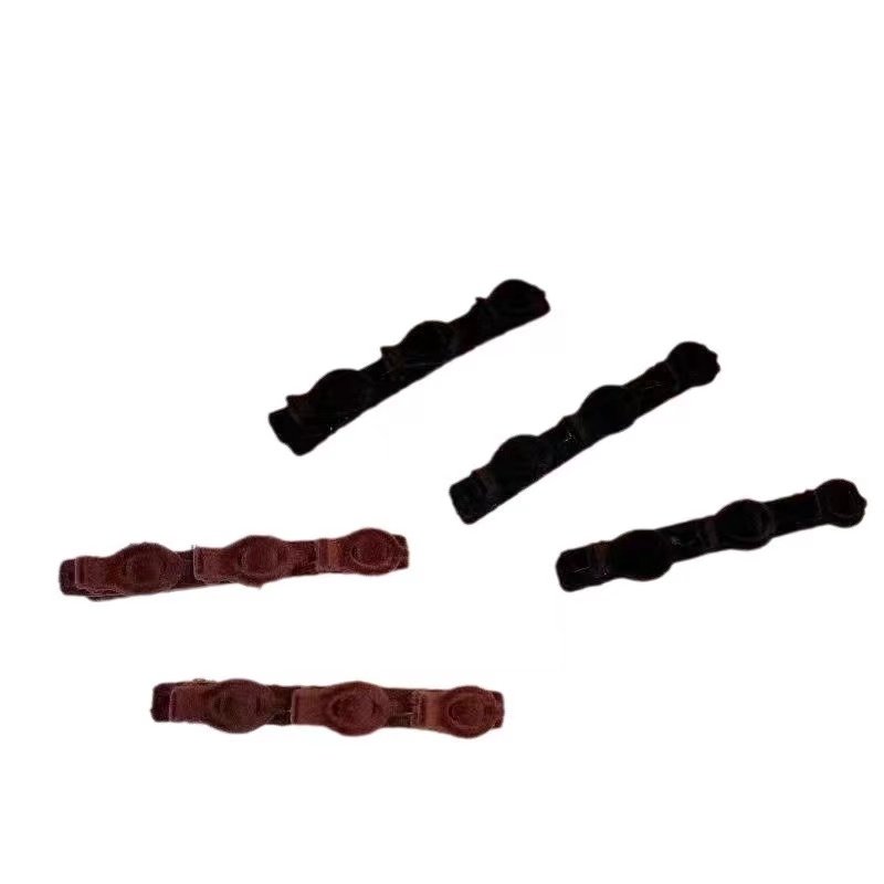 懒人双层编发发夹女前额刘海植绒边夹侧边碎发夹头顶发卡夹子头饰