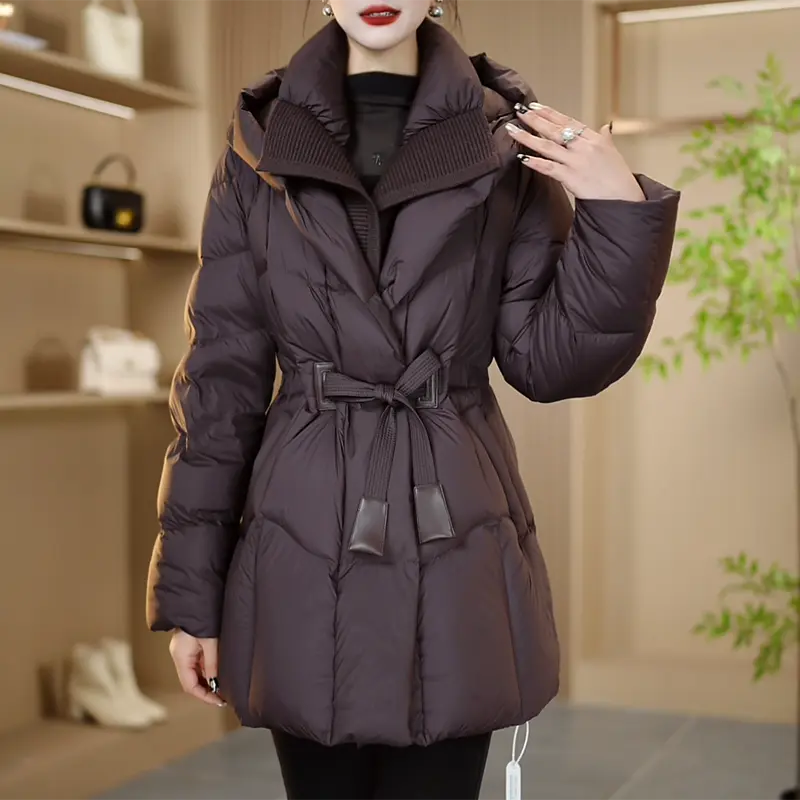 时尚气质大码宽松休闲羽绒服