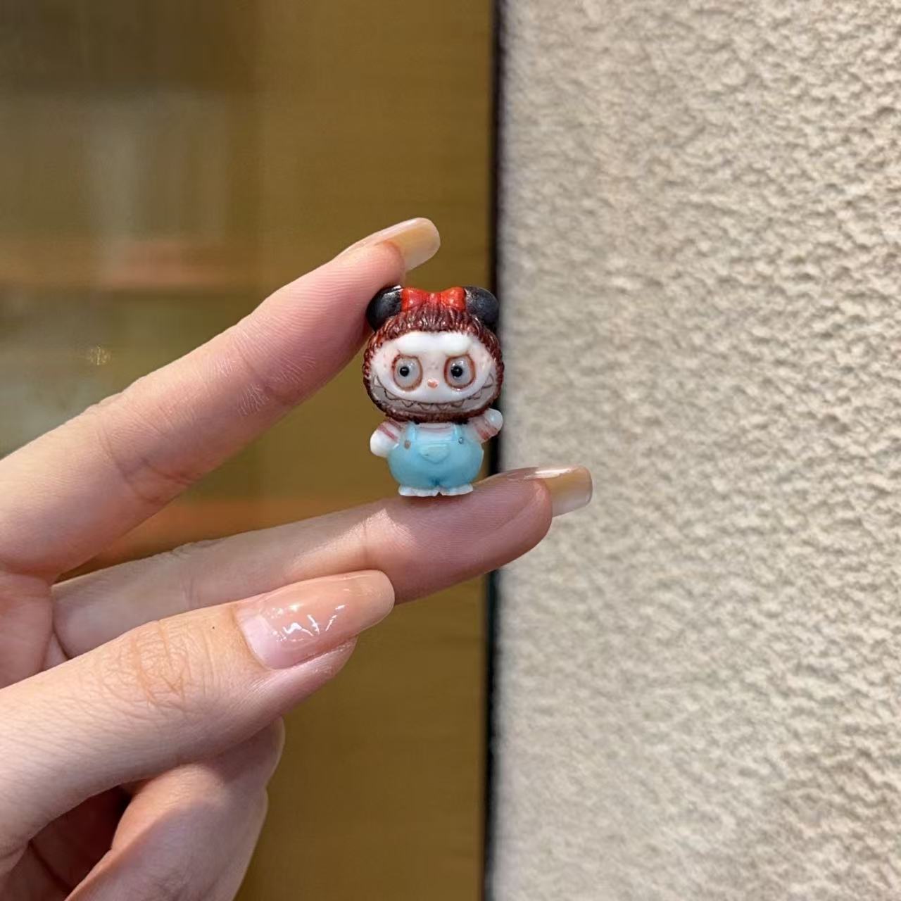 新品象牙果鹿角根付蝴蝶结拉布布配饰diy饰品项链佛珠文玩百搭