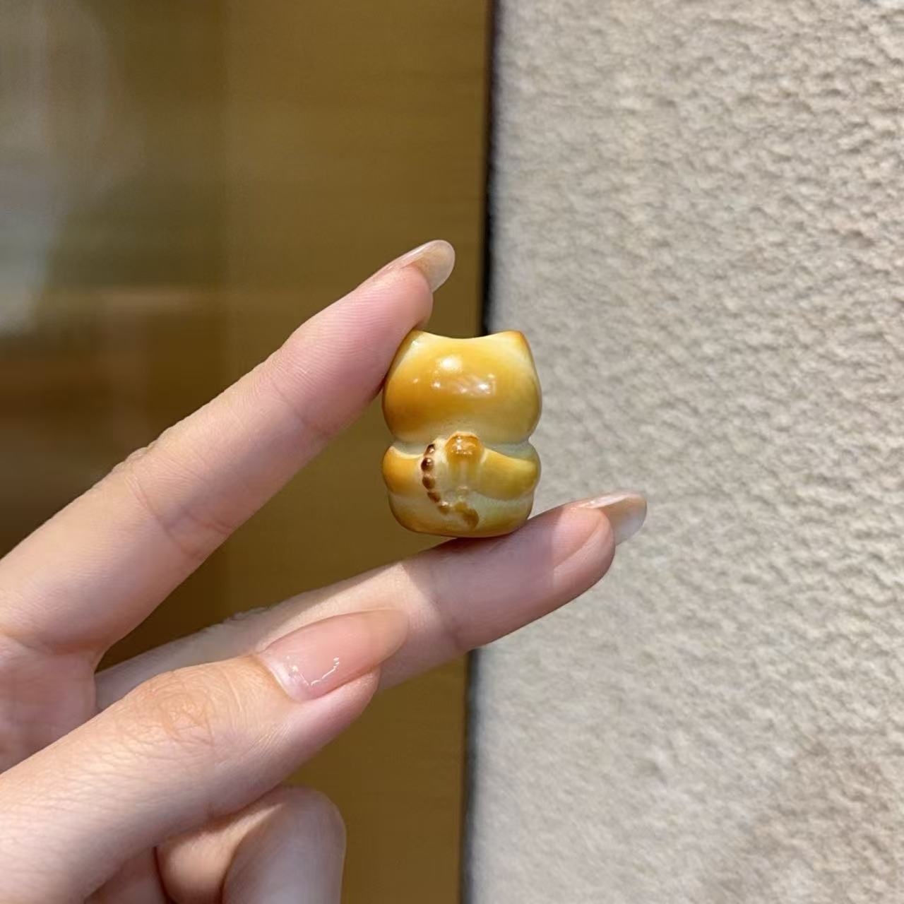 新品象牙果念经猫配件手工diy文玩佛珠手串时尚配饰隔珠串珠