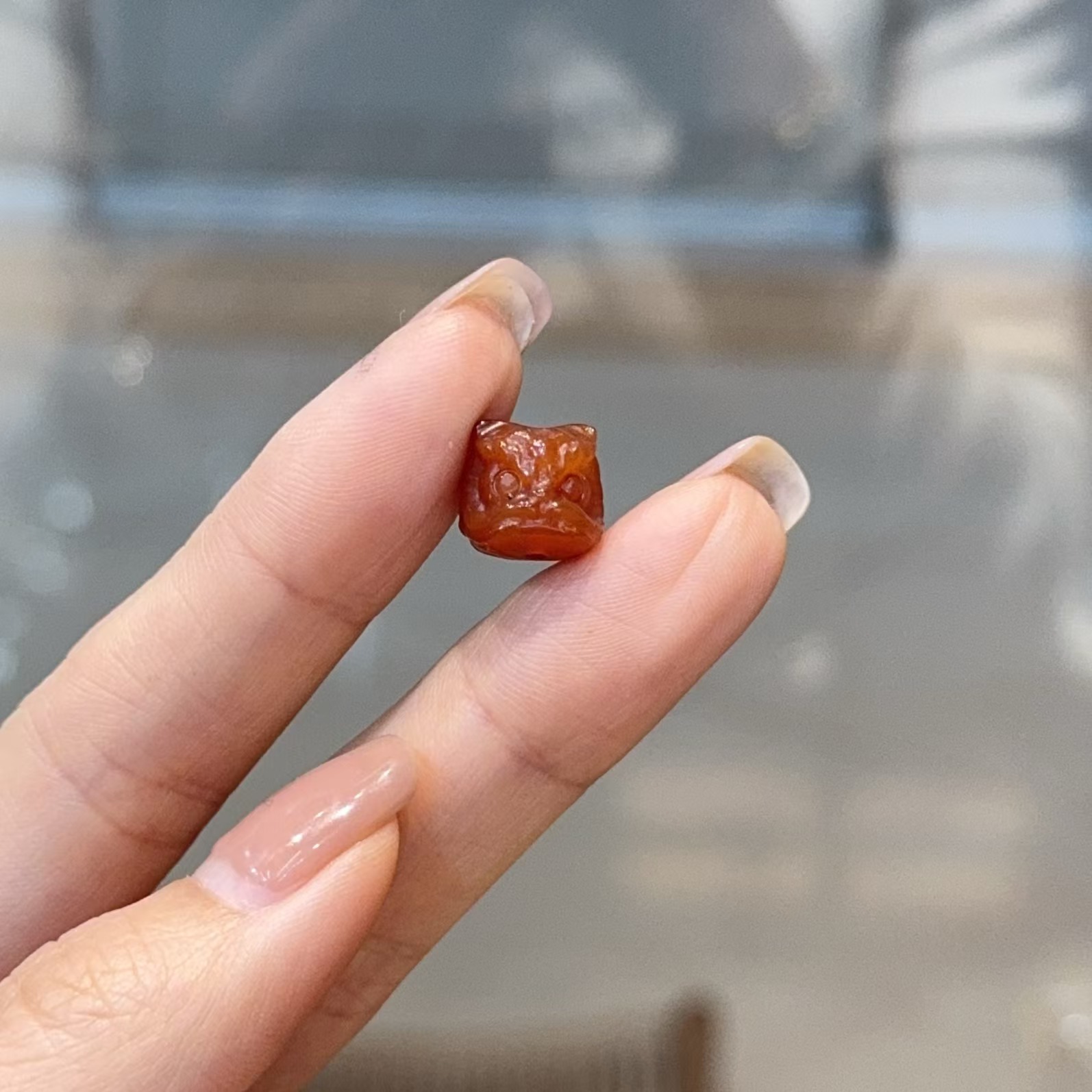 新品红玛瑙醒狮配饰diy手工编织手链饰品项链配件