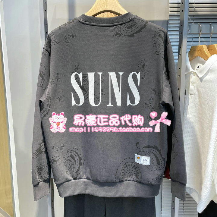 杰克琼斯NBA联名卫衣运动简约上衣 225333120 E42 6905571295579