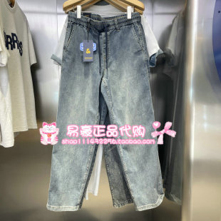 杰克琼斯牛仔裤廓形做旧水洗长裤 226332013 A14 6905571362172