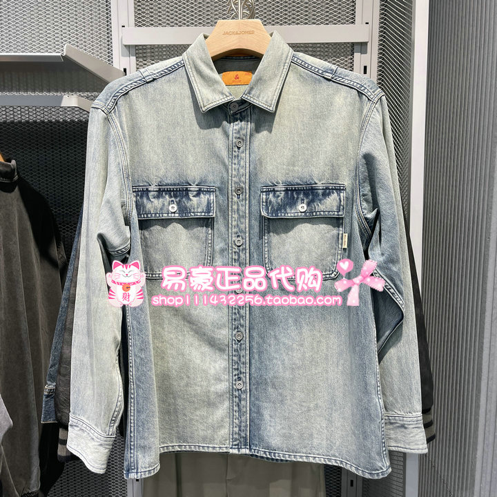 杰克琼斯衬衫简约衬衣时尚潮流上衣 225462003 E42 6905571298754