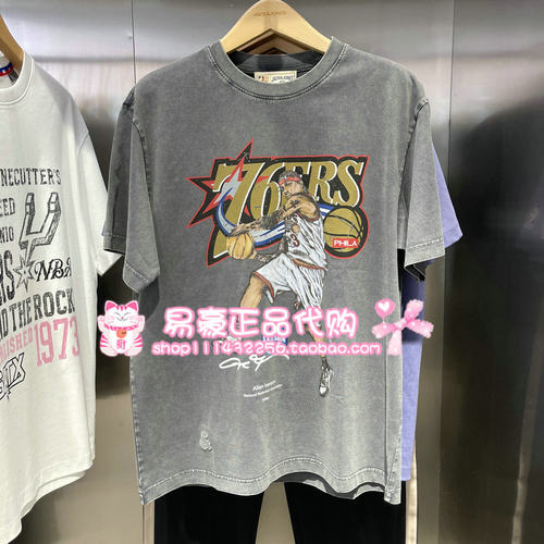 杰克琼斯NBA联名76人队艾弗森T恤 226301019 E09 6905571377565