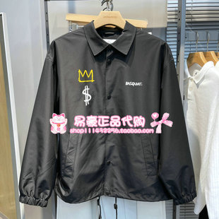 E40 225321058 杰克琼斯BSQ联名款 皇冠图案休闲宽松翻领夹克外套