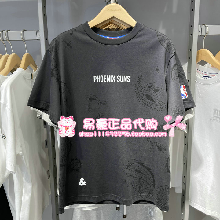 杰克琼斯NBA联名款运动舒适短袖T恤 225301008 E42 6905571260133