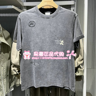 E44 225101033 225301108 T恤 杰克琼斯做旧略宽松圆领男短袖