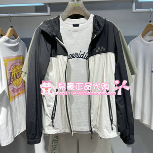 6905571266333 E44 杰克琼斯休闲拼接防晒服连帽外套男 2253SP001