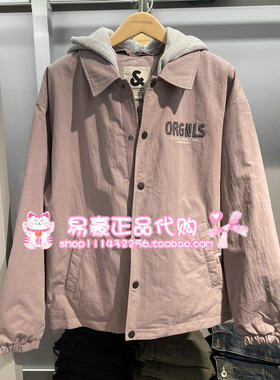 杰克琼斯秋冬男新款棉服可拆卸帽印花保暖翻领棉服226409010 C16