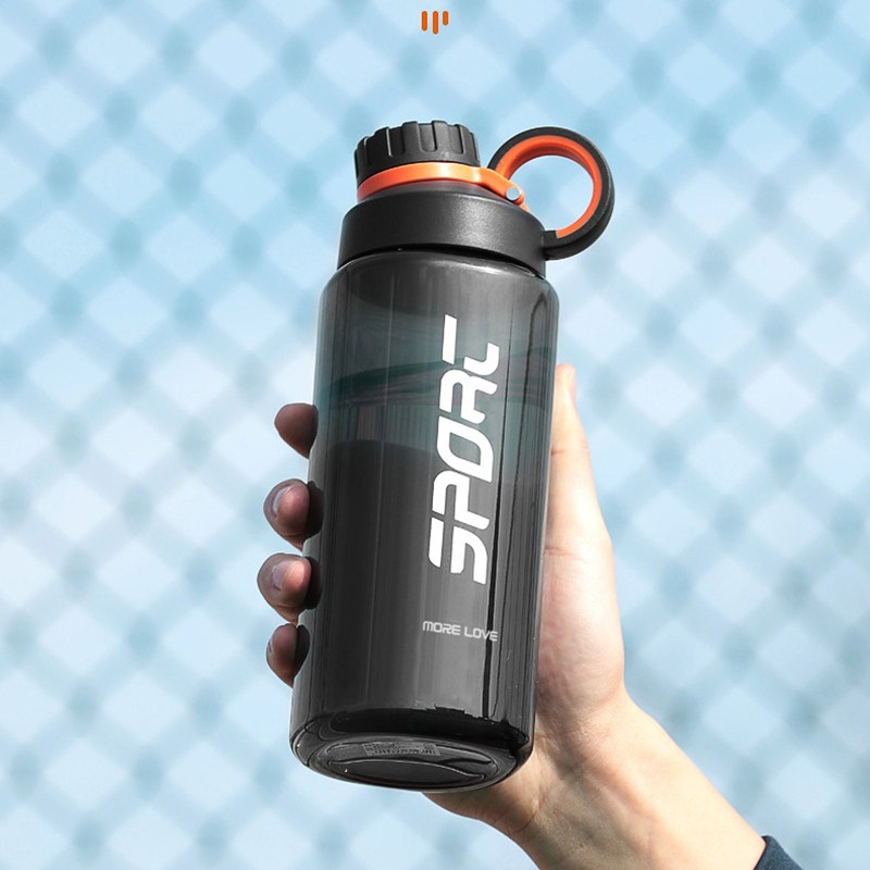 卡西诺水杯大容量男学生运动杯1500ml户外小口便携耐摔夏季塑料杯