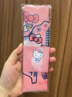 全新台湾限定hellokitty饮料提袋环保袋小号购物袋便携手拎包杯套