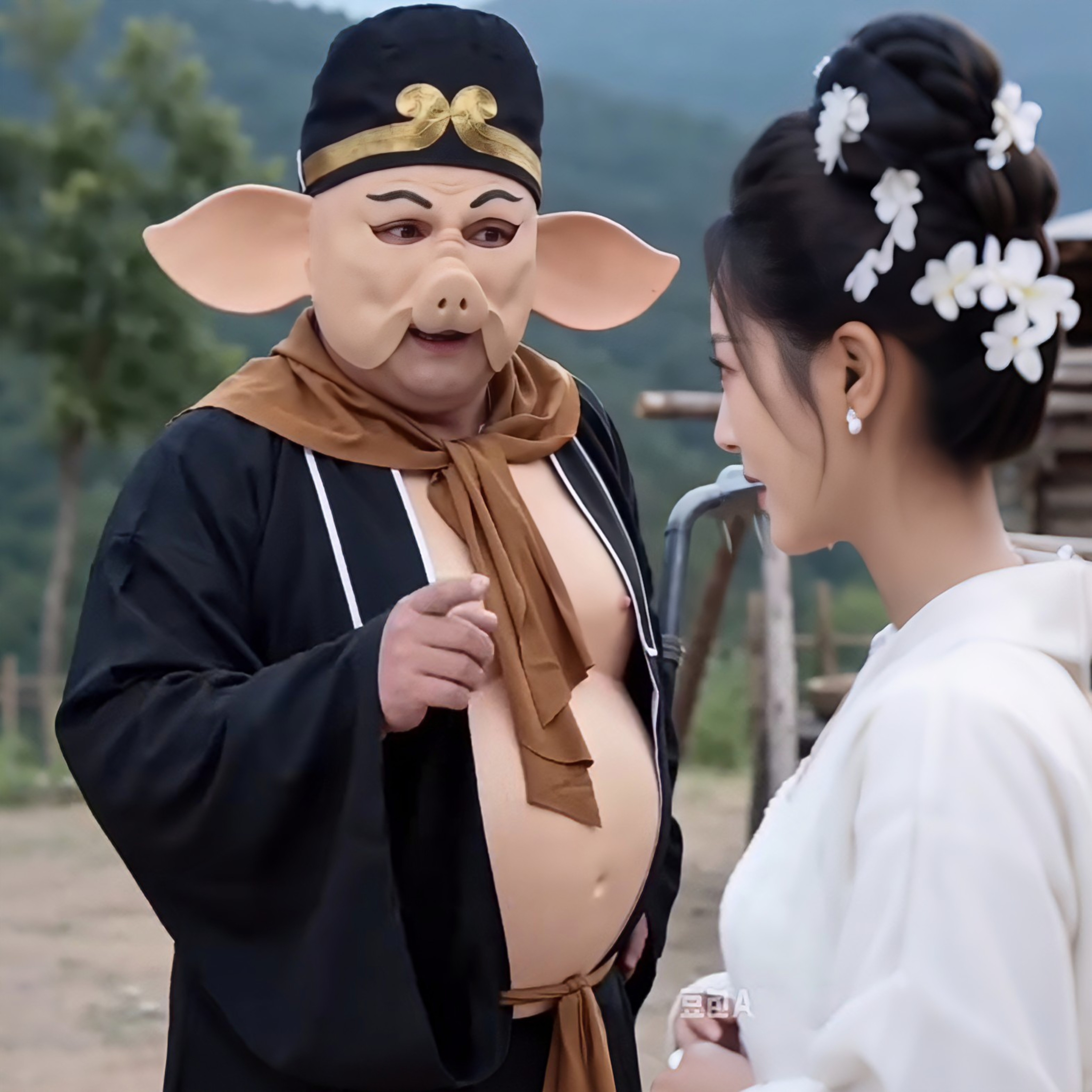 猪八戒演出服装全套西游记师徒道具沙和尚唐僧二师兄婚庆演出衣服