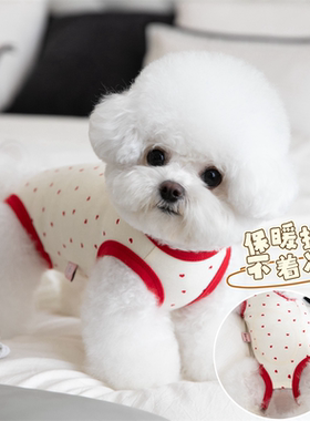 新款包肚衣可爱宠物衣服猫狗服装宠物泰迪比熊无袖护肚保暖手术服