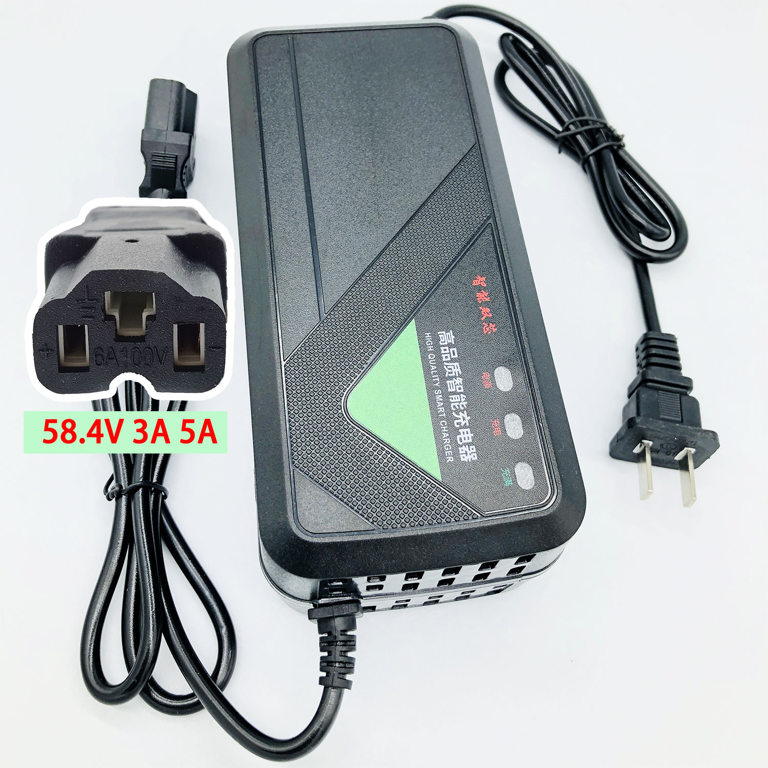 磷酸铁锂充电器3.65V*16串=58.4V锂电充电器3A5A