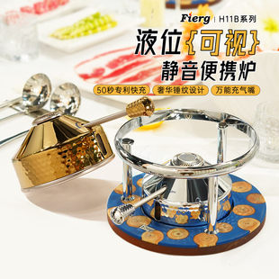 瓦斯炉头单人小火锅专用配件酒精炉芯便携充气煤气灶丁烷气瓦氏炉