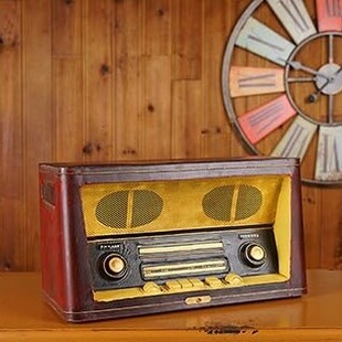 老式 上海牌收音机模型摆件5060年代仿真老物件民国复古怀旧道具