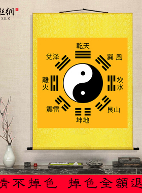 周易太极图挂画先天后天八卦河图