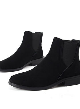 羊皮35/ 英国品牌shellys正品商场 女冬切尔西靴新款厚底烟筒短靴