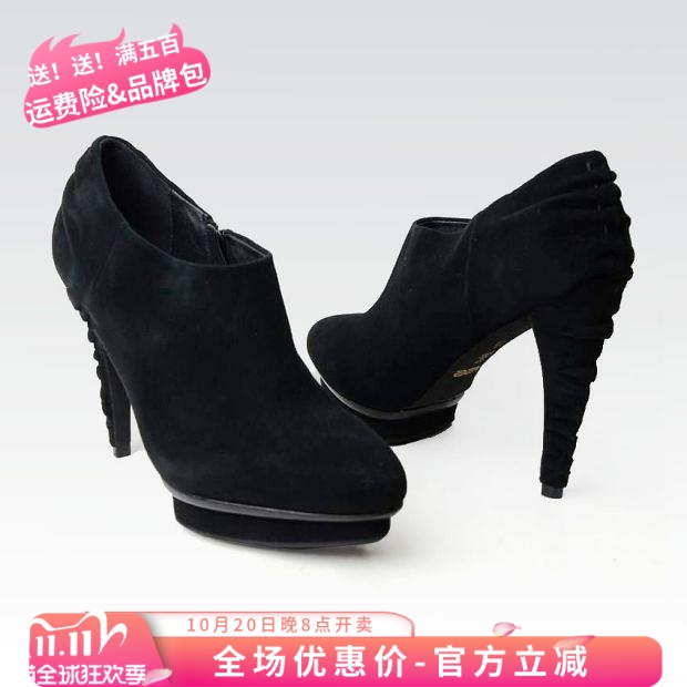 AEEaee爱意防水纯色女士马丁靴