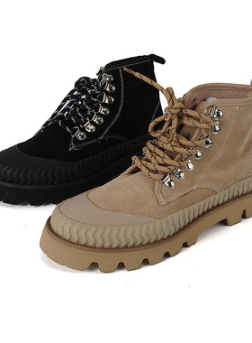 35/39小众品牌shellys英国 中性冬季工装靴高帮情侣靴子中帮棉靴