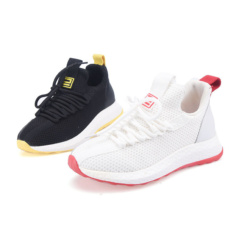 Scenic飞织低跟系带舒适休闲鞋