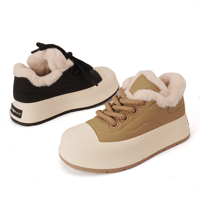 BABORER雪地单鞋厚底增高保暖