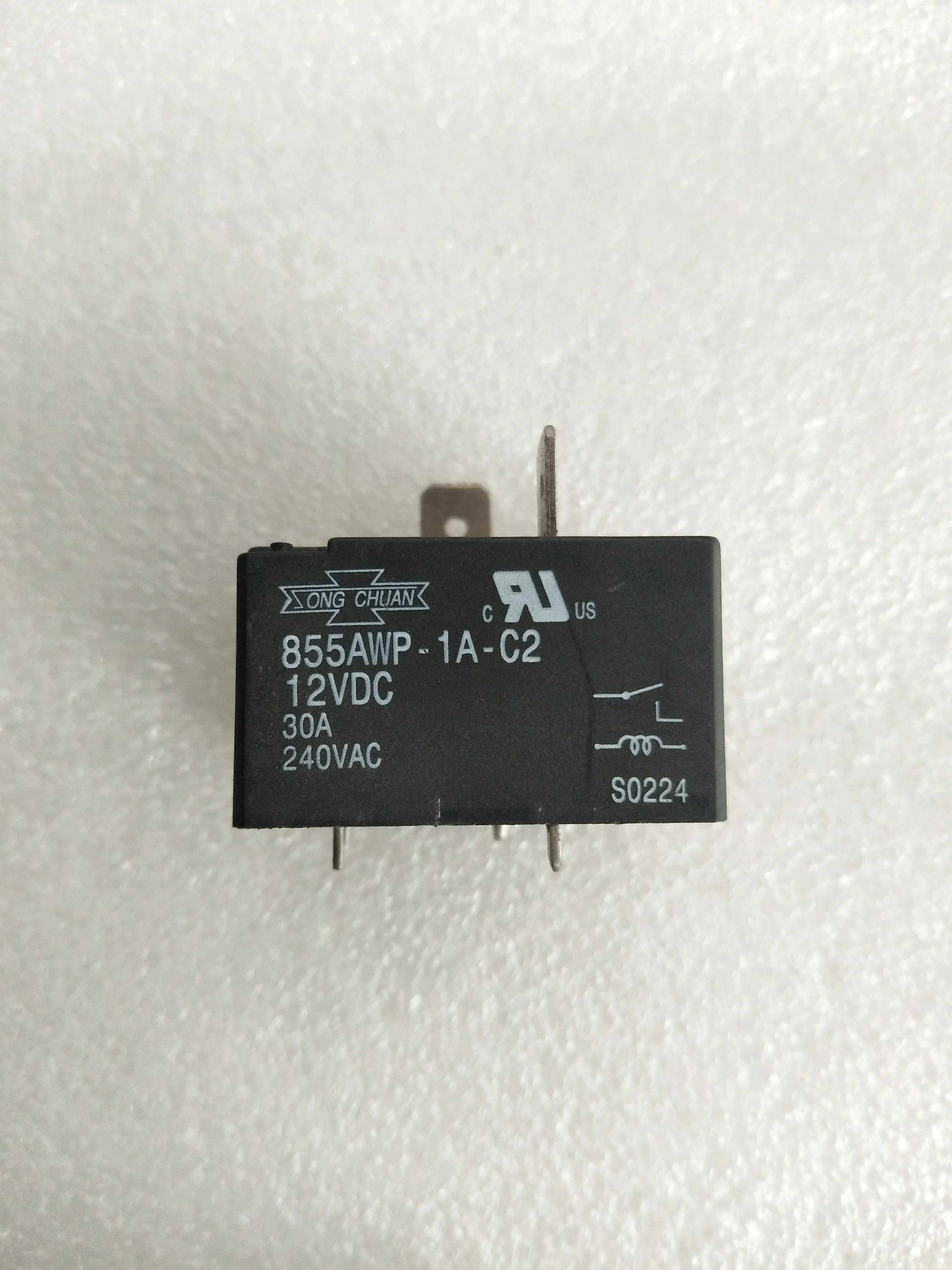 议价直拍不发:855awp-1a-c2 12vdc全新原装松川继电器,30a,4脚