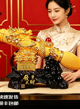 工艺开业书房装饰物毛笔进财摆件