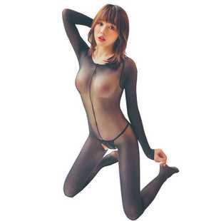 光腿神器女薄款 全身一体式 开档性感长袖 全紧身袜 防勾丝连体衣长袖